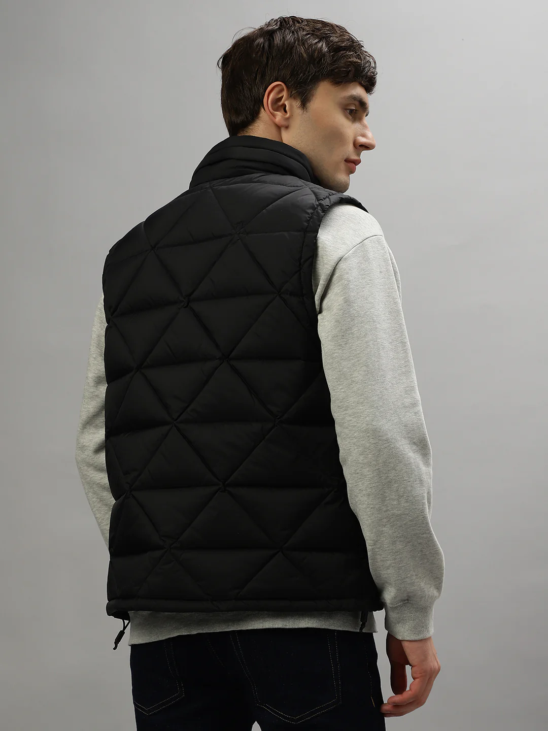 Antony Morato Men Solid Sleeveless Hooded Jacket - Image 4