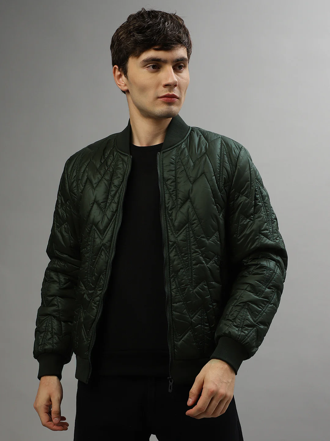 Antony Morato Men Solid Full Sleeves Stand Collar Jacket - Image 2