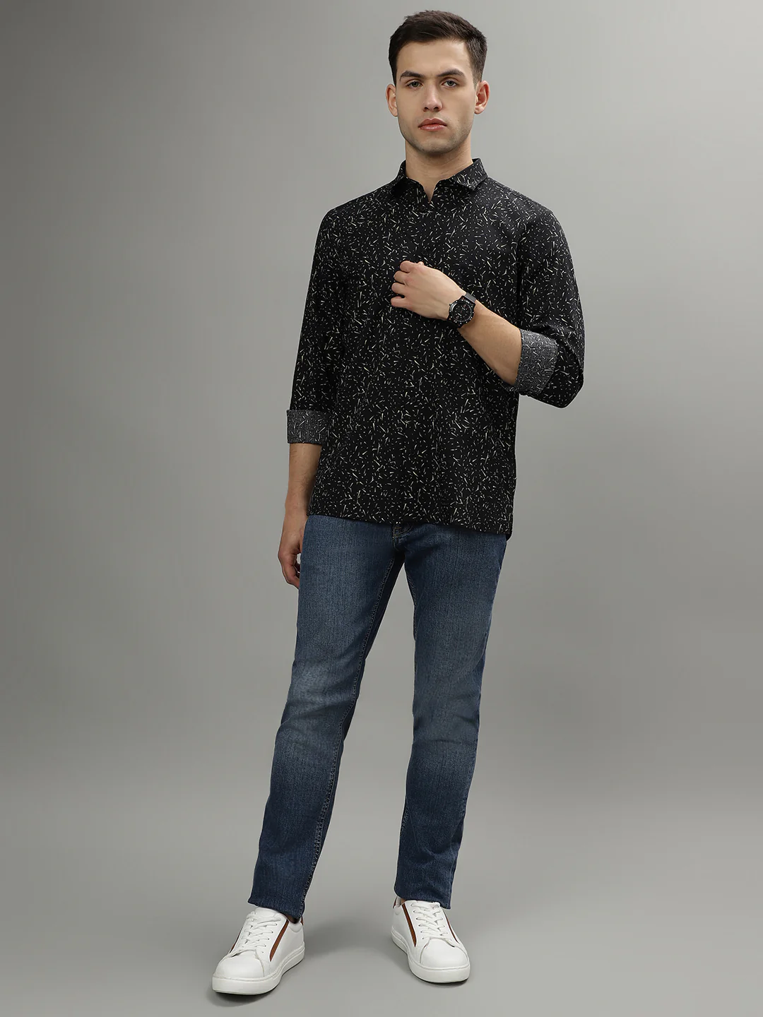 Antony Morato Men Blue Washed Mid-Rise Tapered Fit Jeans - Image 4