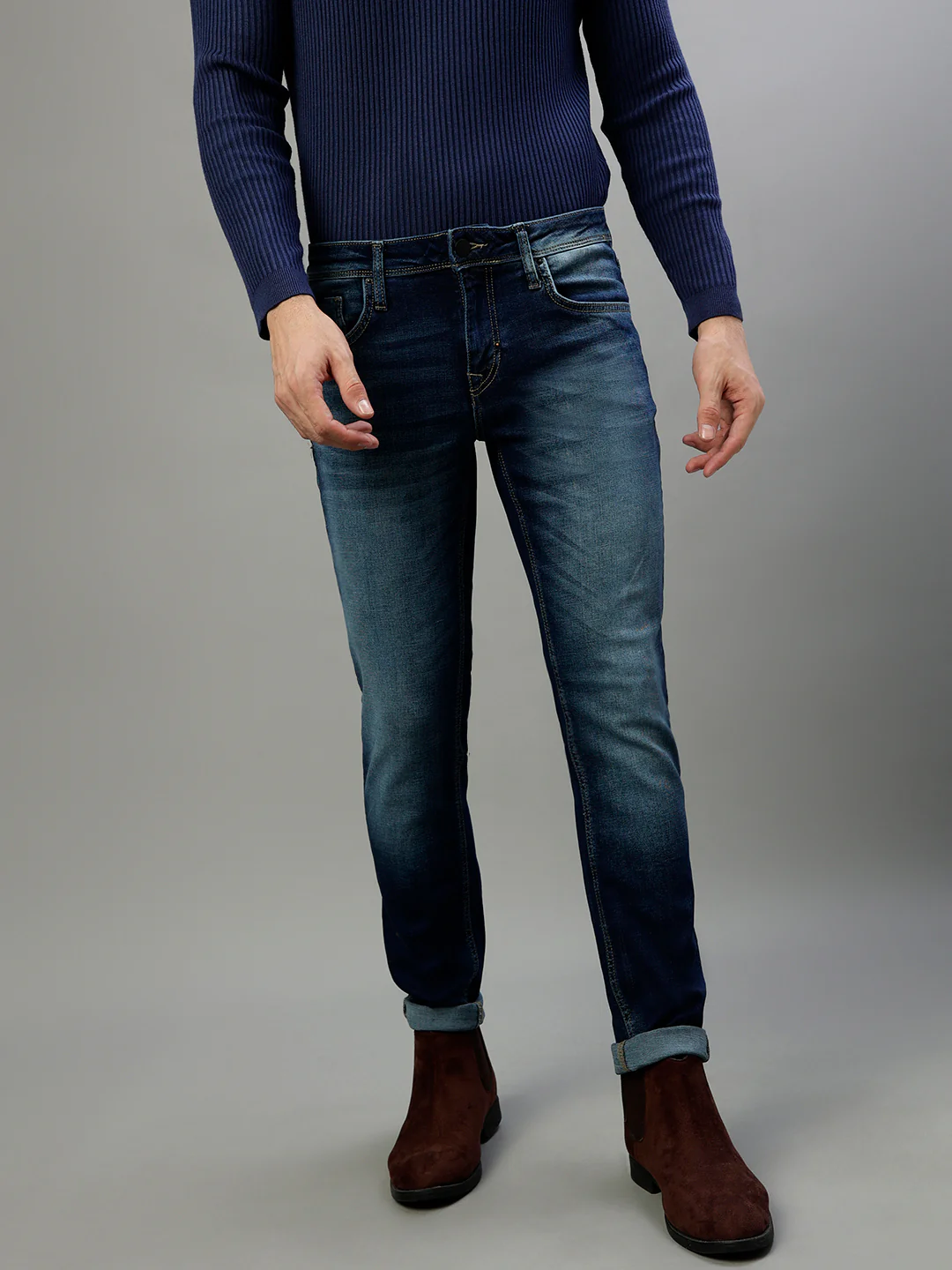 Antony Morato Men Solid Slim Fit Jeans - Image 2