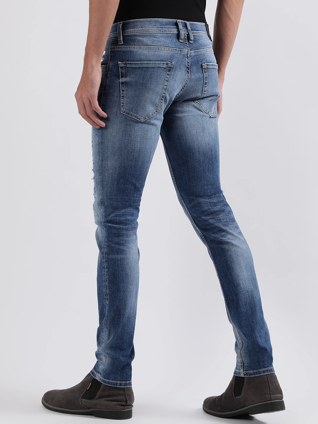 Antony Morato Men Solid Skinny Fit Jeans - Image 3