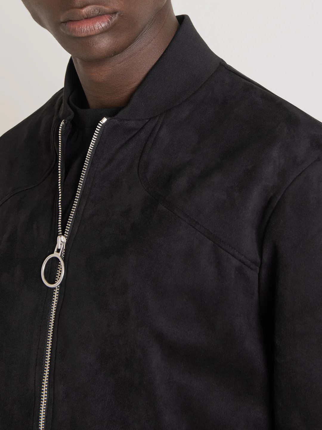 Antony Morato Men Solid Stand Collar Full Sleeves Sweatshirt - Image 3