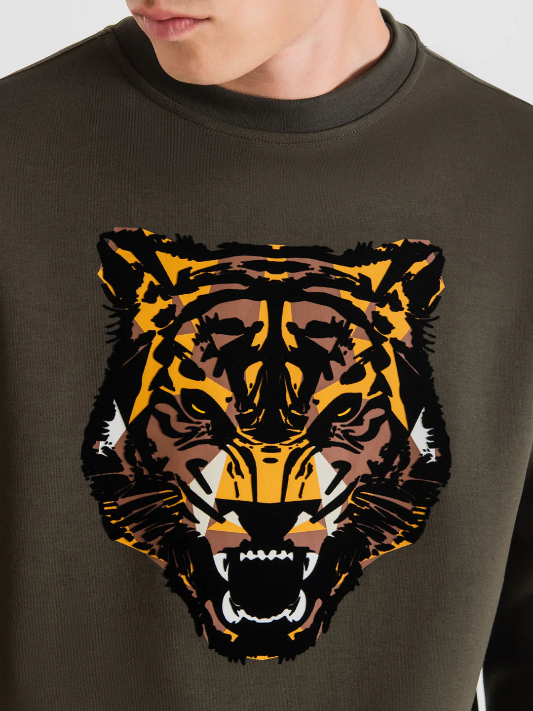 Antony Morato Men Printed Round Neck Full Sleeves Sweatshirt - Image 3