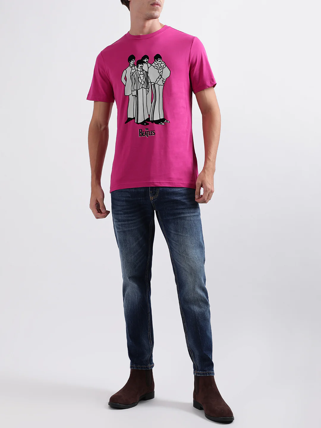 Antony Morato Pink Printed Regular Fit Tshirt - Image 4