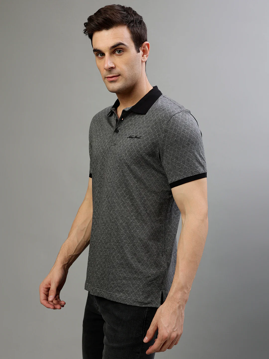 Antony Morato Black Fashion Regular Fit Polo Tshirt - Image 3