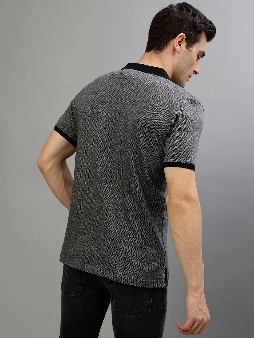 Antony Morato Black Fashion Regular Fit Polo Tshirt - Image 4