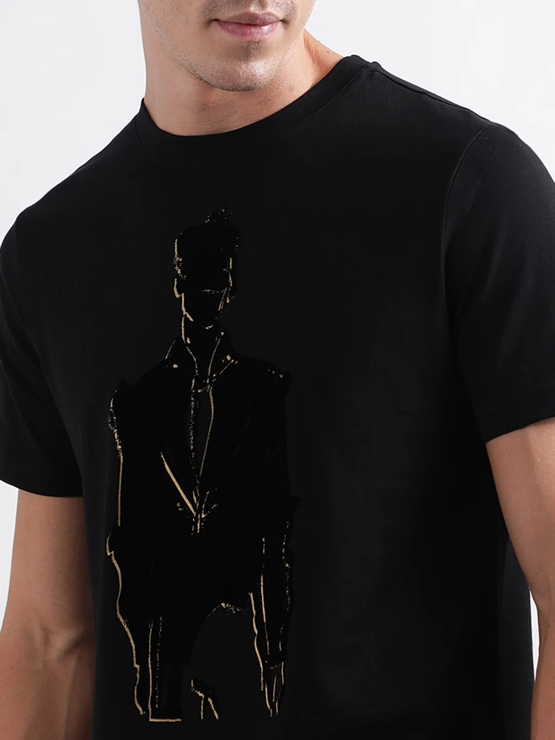 Antony Morato Black Printed Regular Fit Tshirt - Image 5