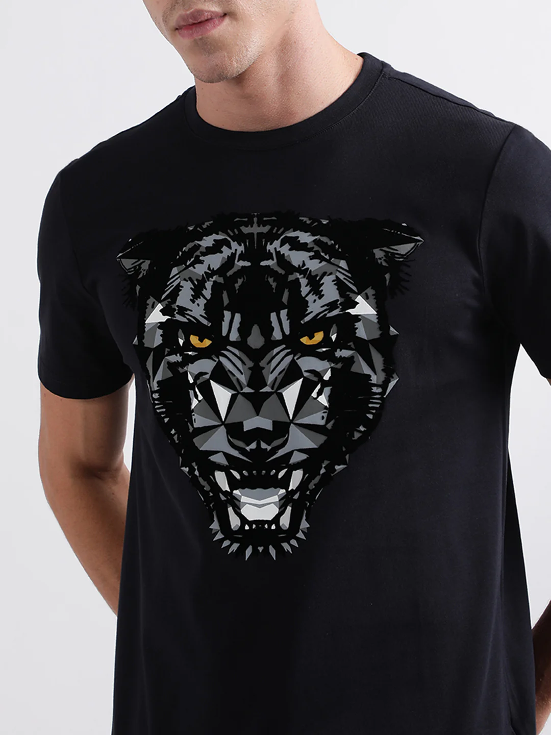 Antony Morato Blue Animal Print Regular Fit Tshirt - Image 5