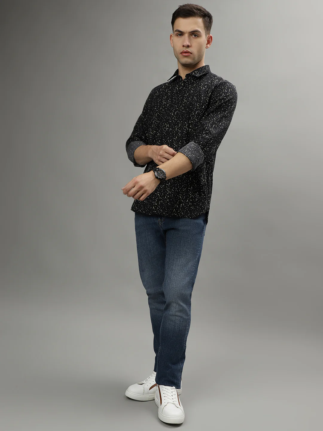 Antony Morato Black Fashion Printed Regular Fit Shirt - Image 4