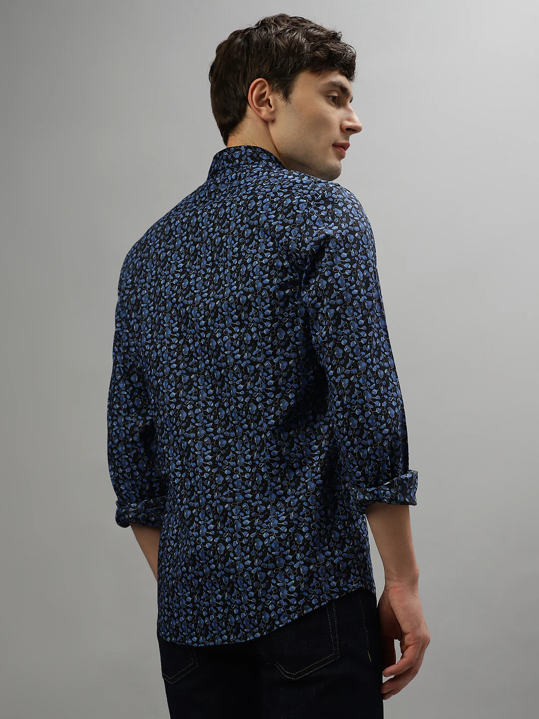 Antony Morato Blue Fashion Printed Slim Fit Shirt - Image 4