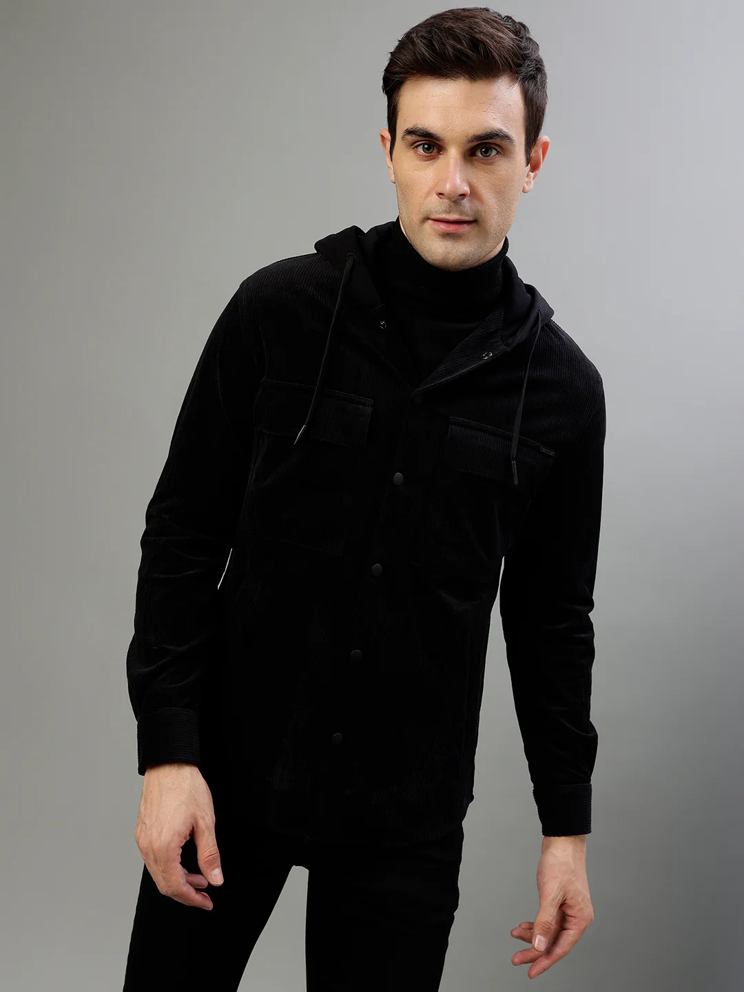 Antony Morato Men Solid Hooded Full Sleeves Sweatshirt - Image 2