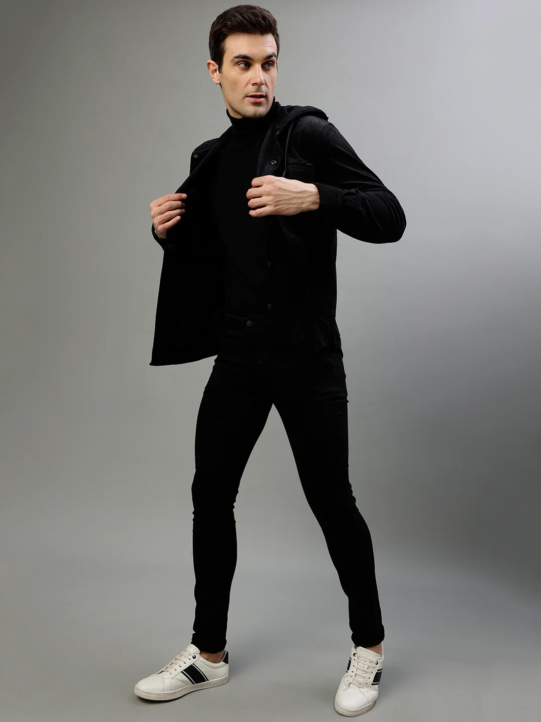 Antony Morato Men Solid Hooded Full Sleeves Sweatshirt - Image 5