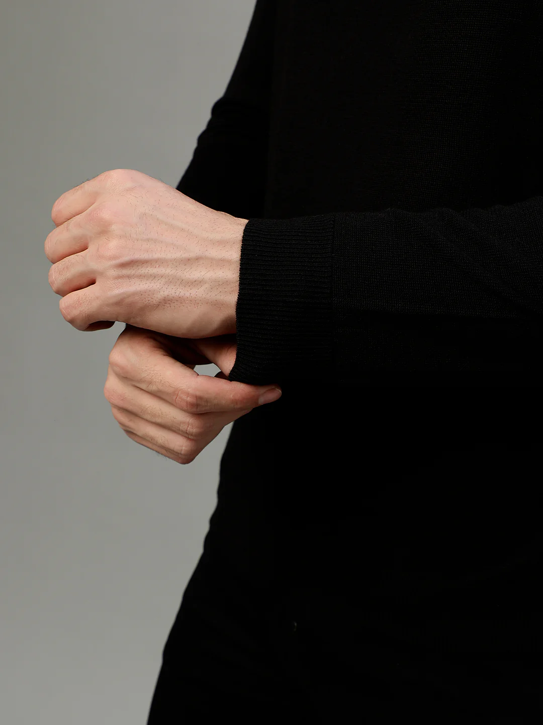 Antony Morato Men Solid High Neck Full Sleeves Sweater - Image 8