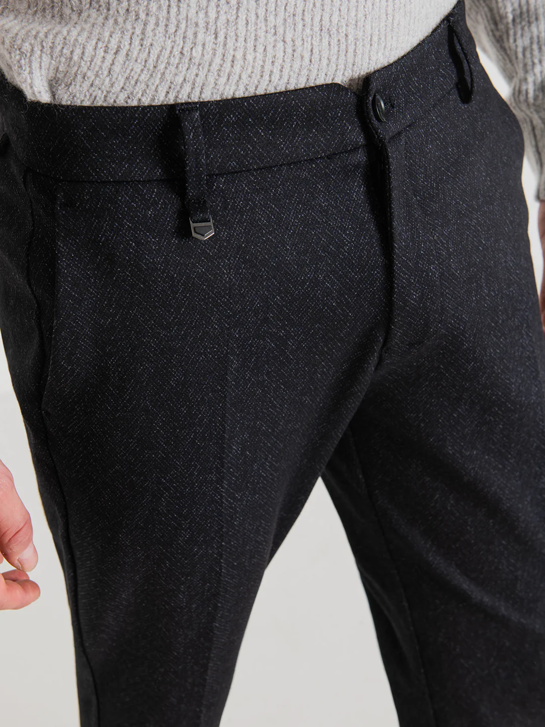 Antony Morato Men Blue Solid Super Skinny Trouser - Image 3