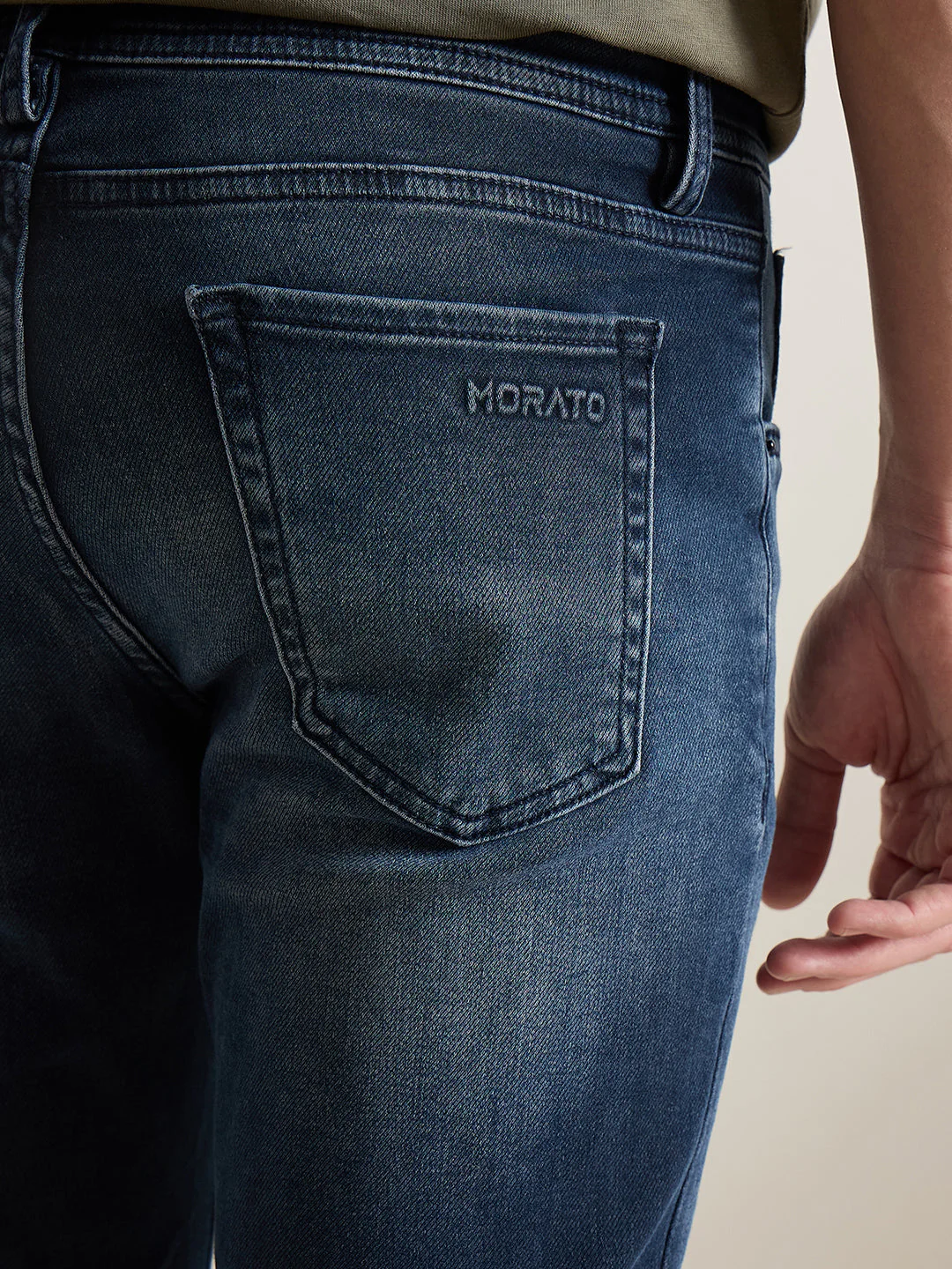 Antony Morato Men Blue Solid Skinny Fit Jeans - Image 5