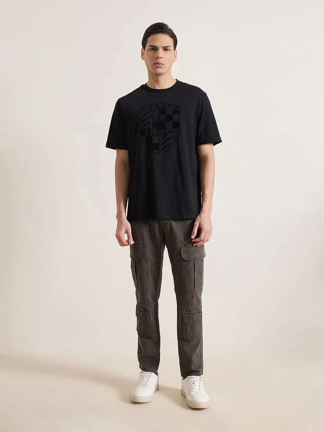 Antony Morato Men GREEN Solid Regular Fit Pure Cotton Jeans - Image 6