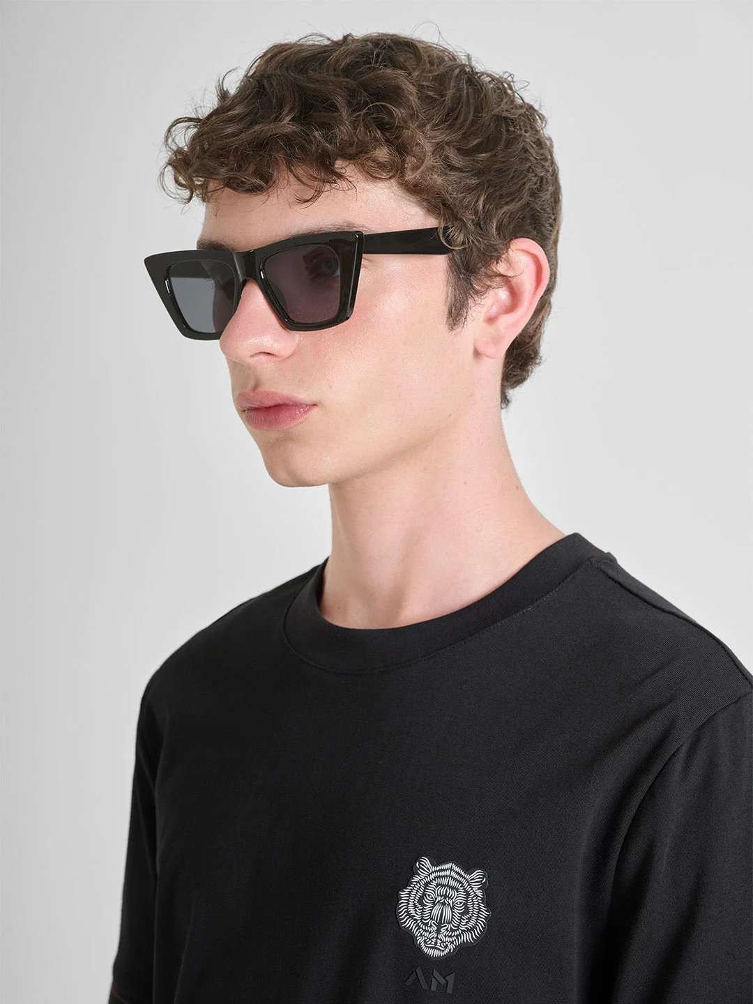 Antony Morato Men Black Solid Slim Fit Pure Cotton T-Shirt - Image 3