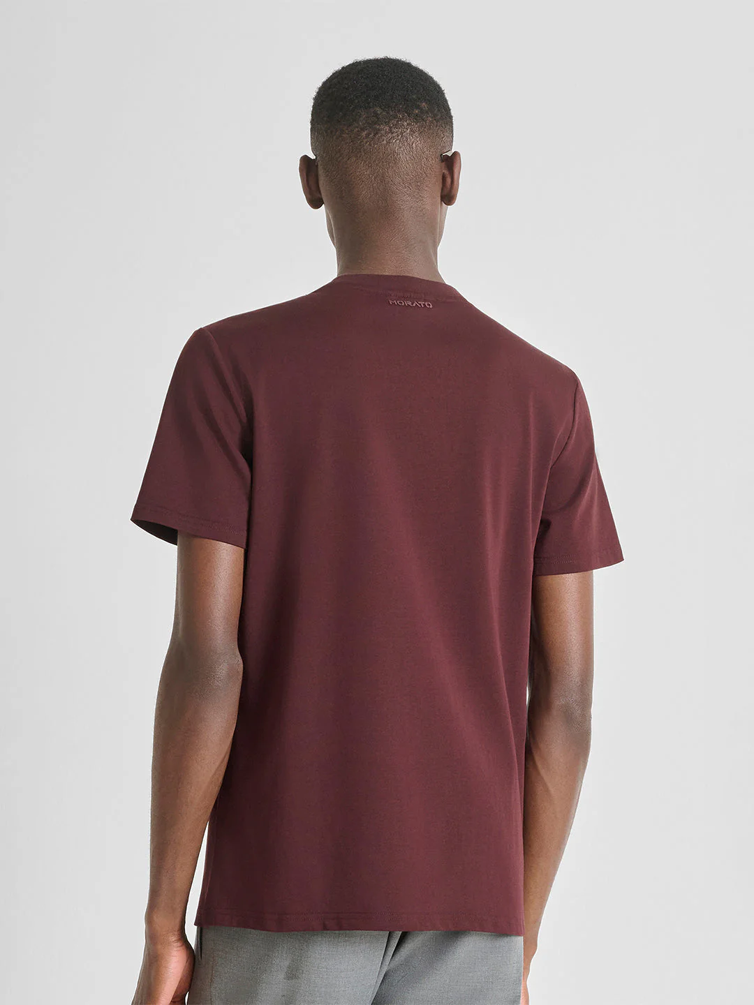 Antony Morato Men Maroon Printed Regular Fit Pure Cotton T-Shirt - Image 2