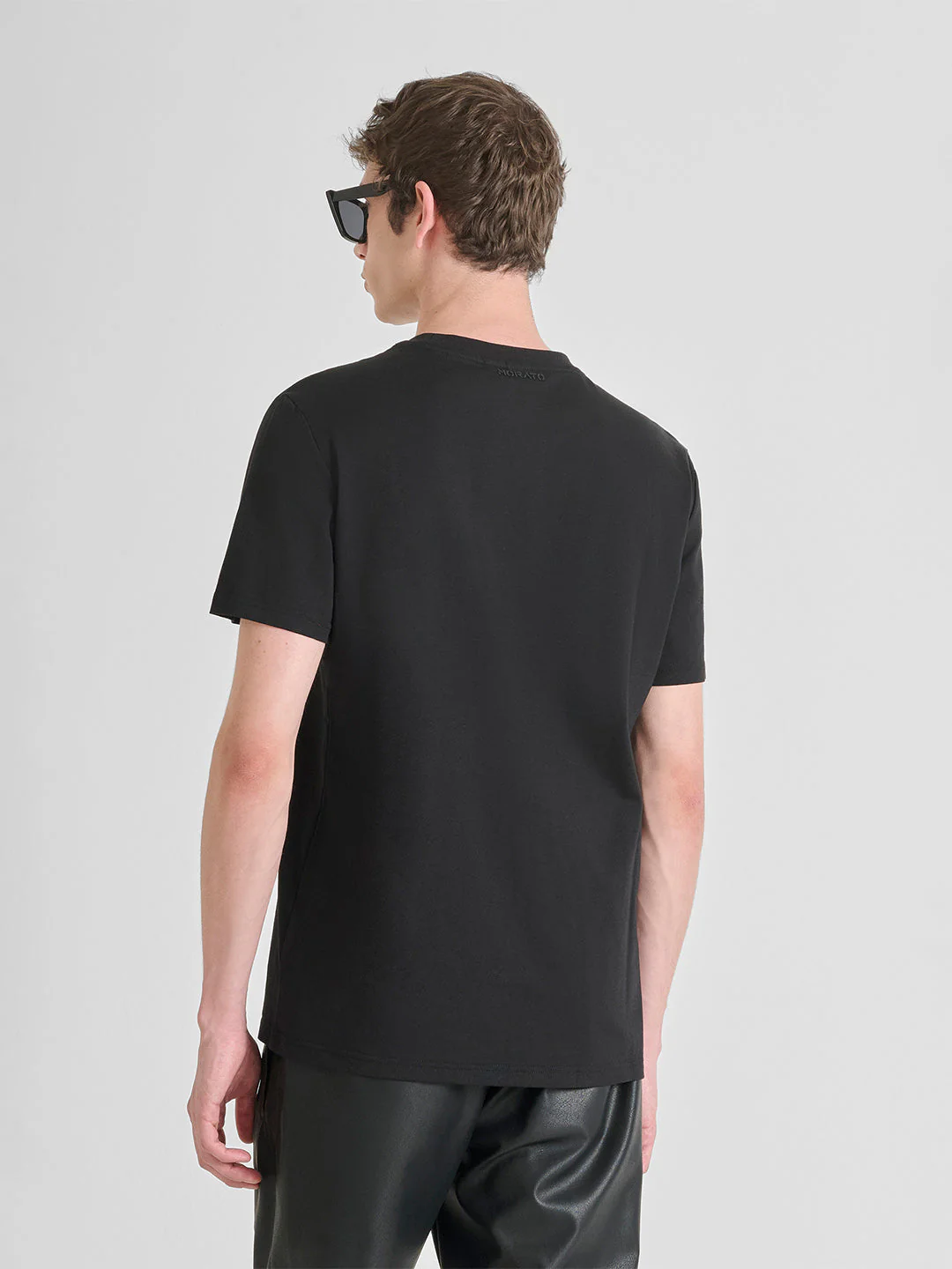 Antony Morato Men Black Printed Regular Fit Pure Cotton T-Shirt - Image 2