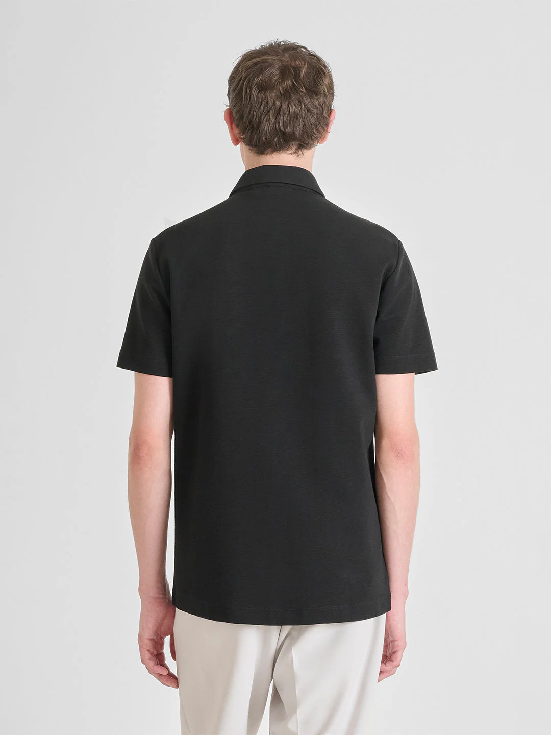Antony Morato Men Black Solid Regular Fit Polo T-Shirt - Image 2