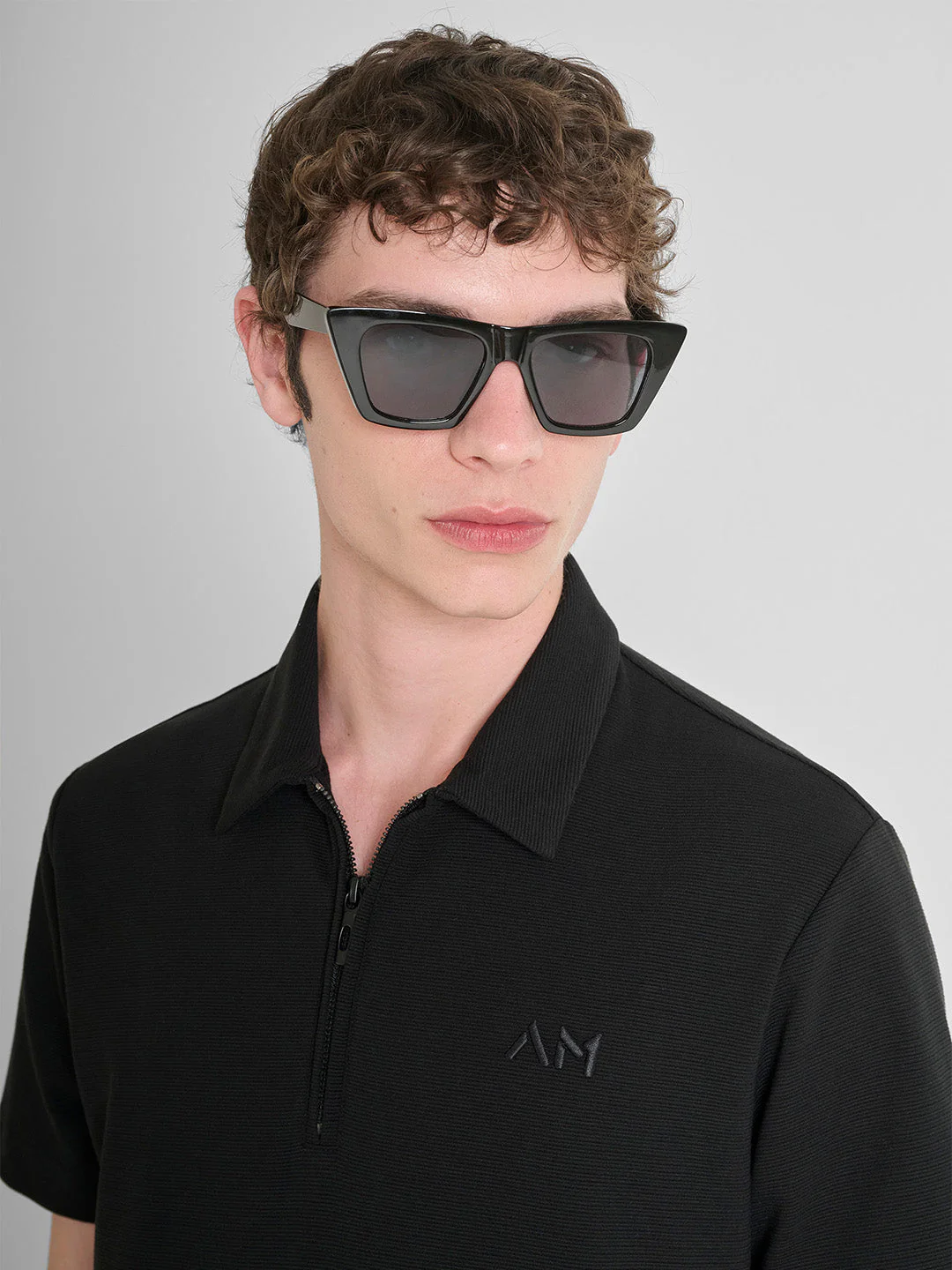 Antony Morato Men Black Solid Regular Fit Polo T-Shirt - Image 3