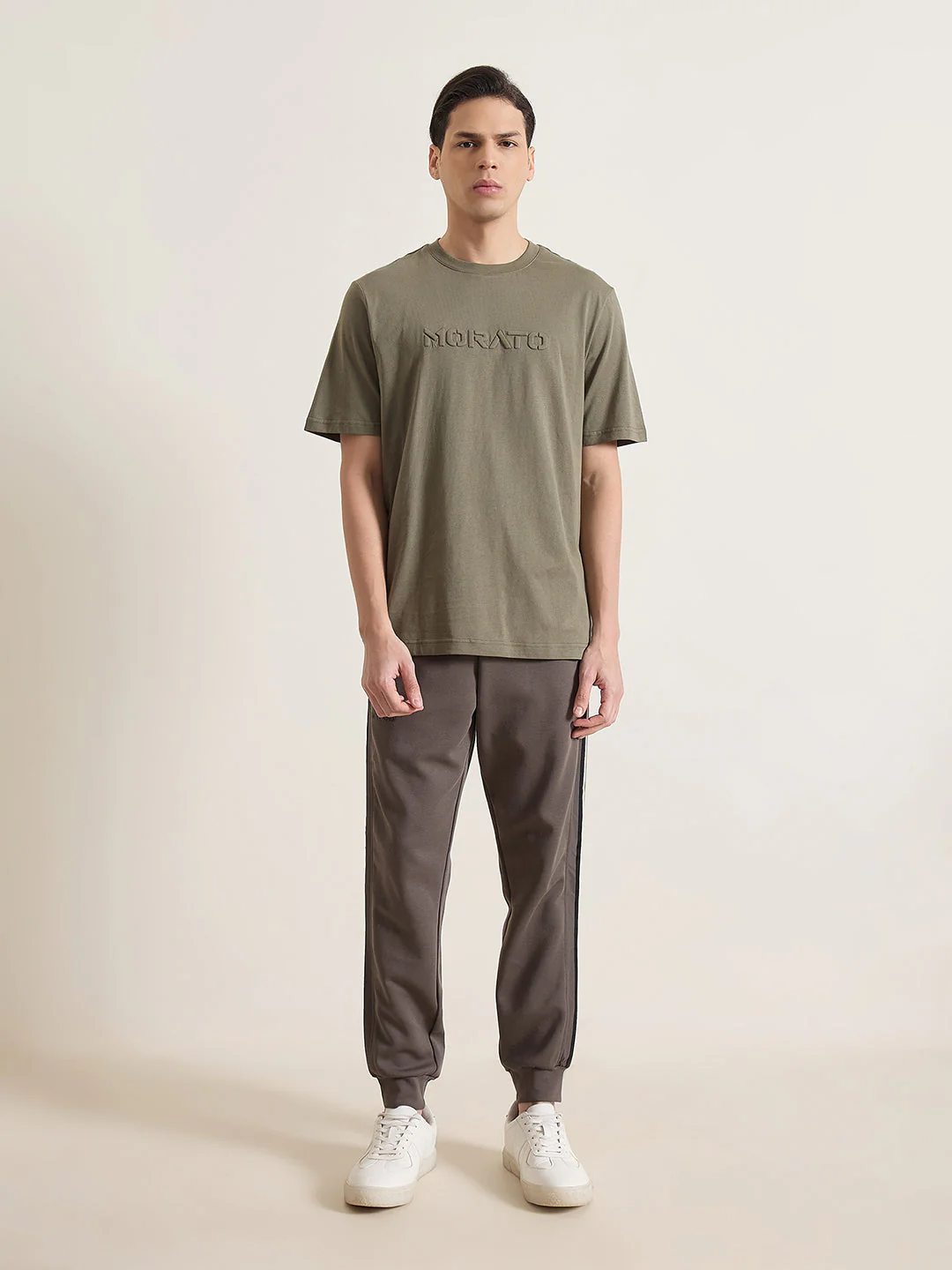 Antony Morato Men GREEN Solid Slim Fit Sweatpant - Image 6