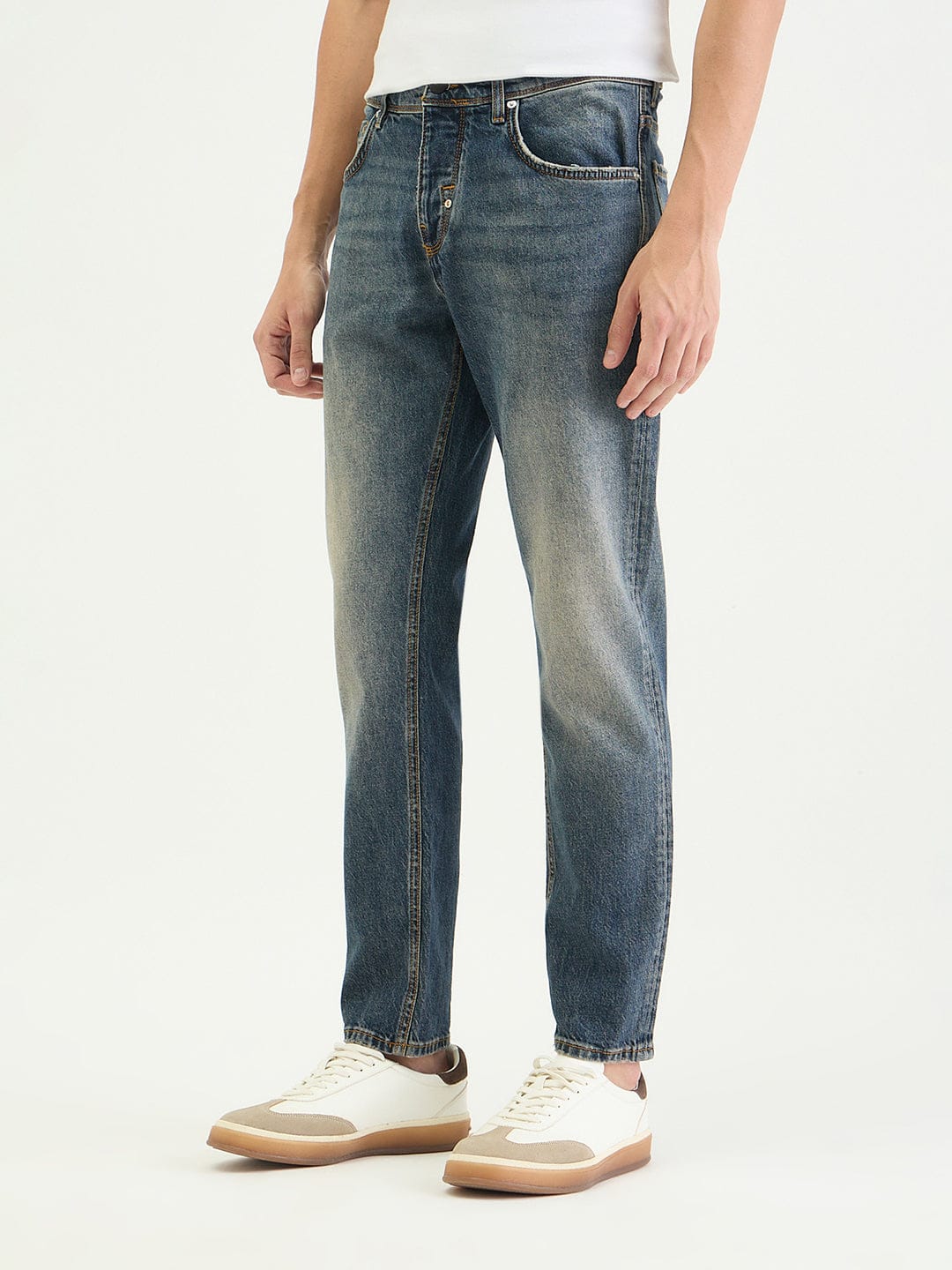 Antony Morato Men Slim Fit Blue Solid Jeans - Image 2