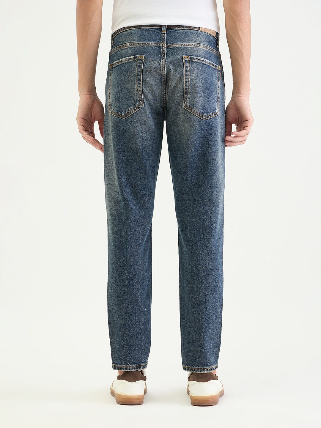 Antony Morato Men Slim Fit Blue Solid Jeans - Image 4