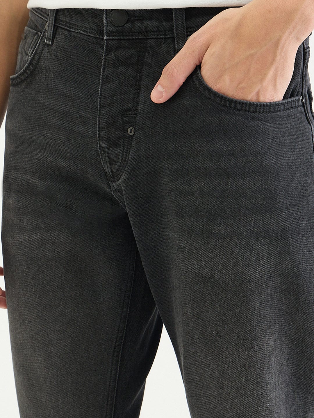Antony Morato Men Slim Fit Black Solid Jeans - Image 3