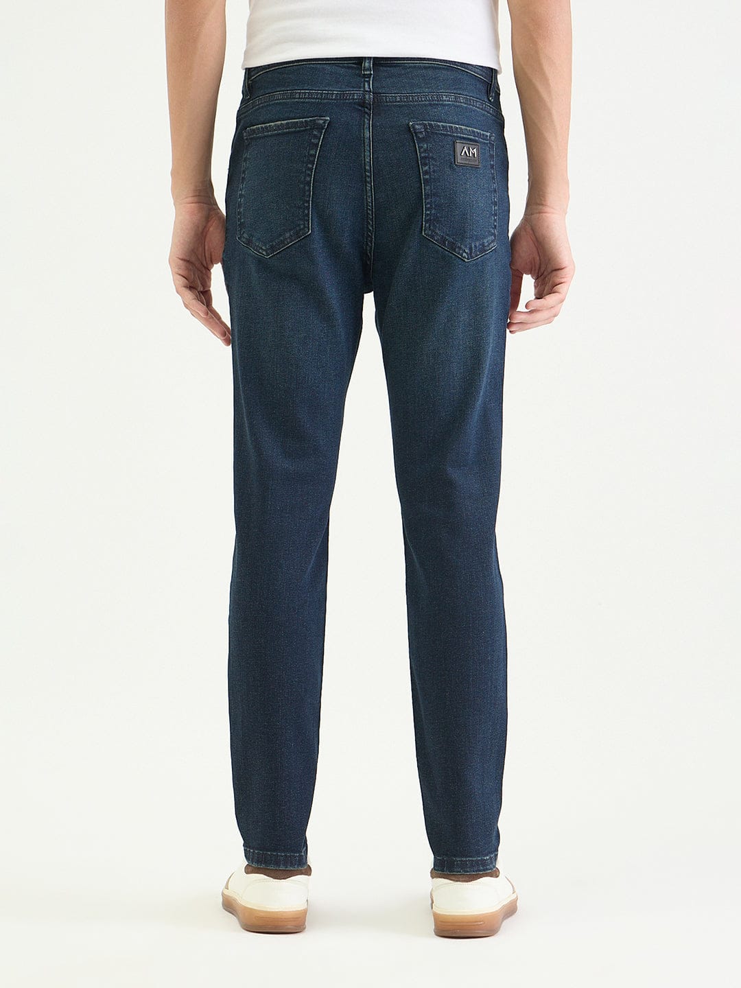 Antony Morato Men Skinny Fit Navy Blue Solid Jeans - Image 4