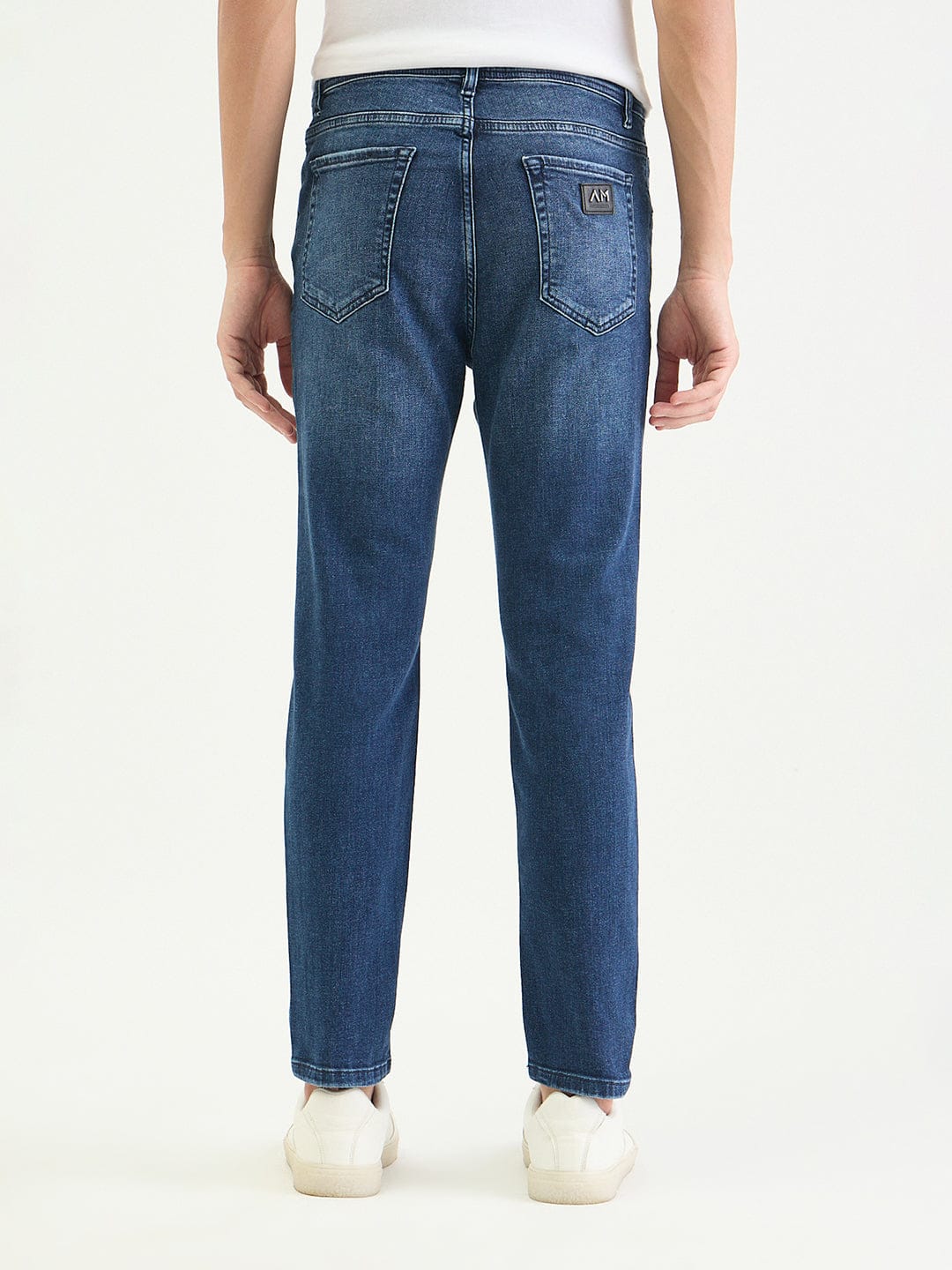 Antony Morato Men Skinny Fit Blue Solid Jeans - Image 4