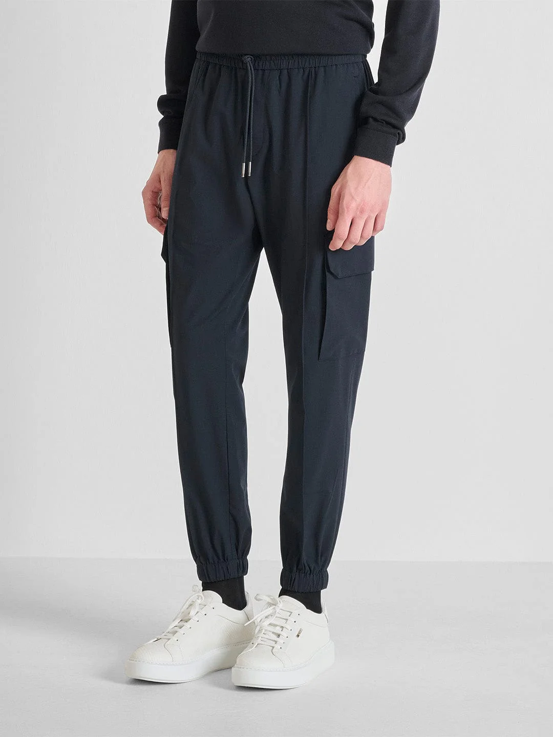 Antony Morato Men Straight Fit Blue Solid Trouser