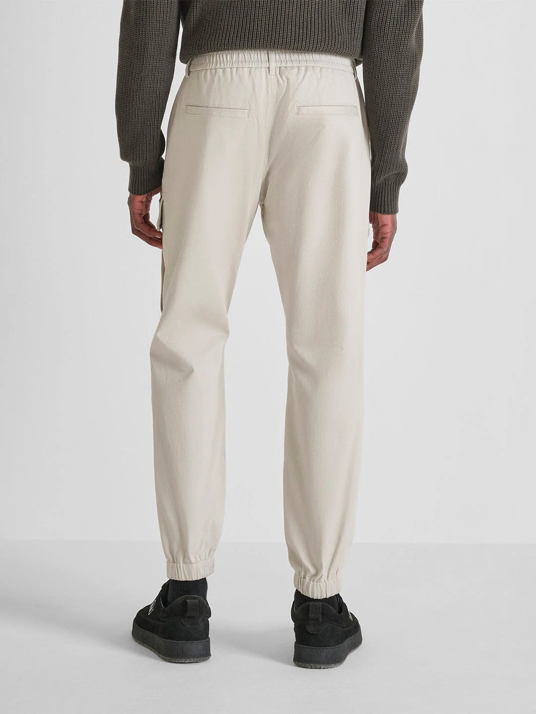 Antony Morato Men Straight Fit Off White Solid Trouser - Image 2