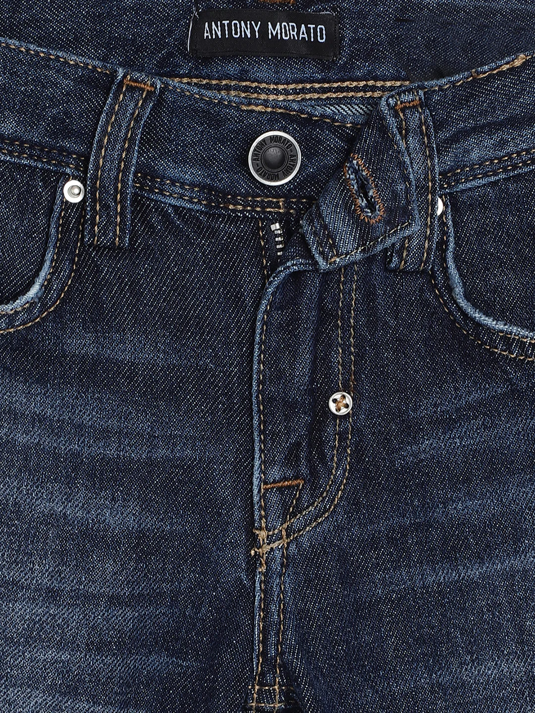 Antony Morato Boys Washed Slim Fit Denim Shorts - Image 3