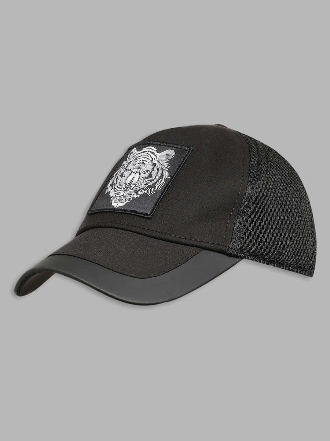 Antony Morato Boys Black  White Embroidered Baseball Caps - Image 3