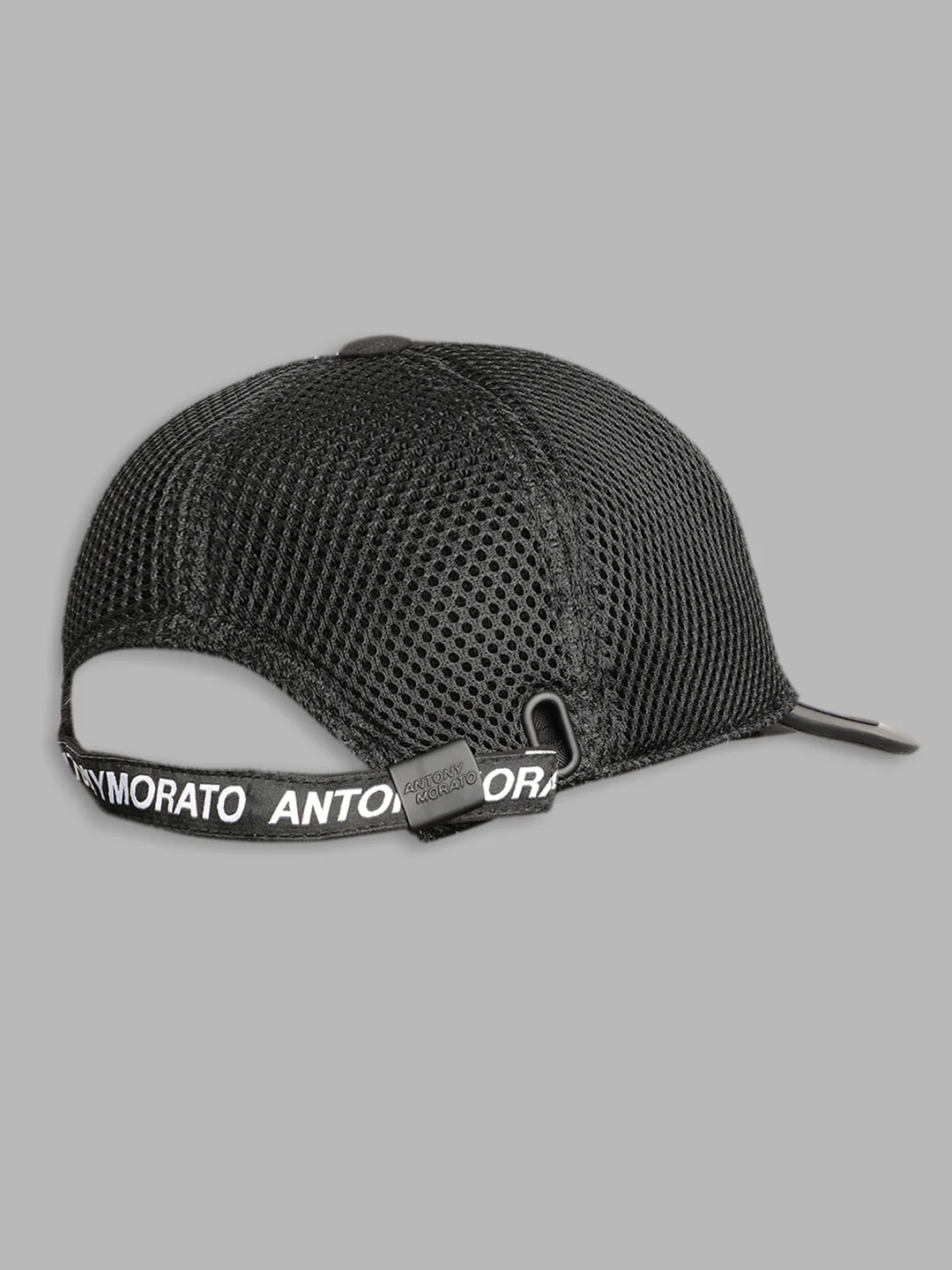 Antony Morato Boys Black  White Embroidered Baseball Caps - Image 4