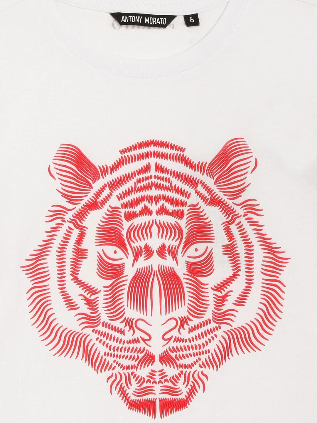 Antony Morato Kids White Printed Regular Fit Tshirt - Image 3
