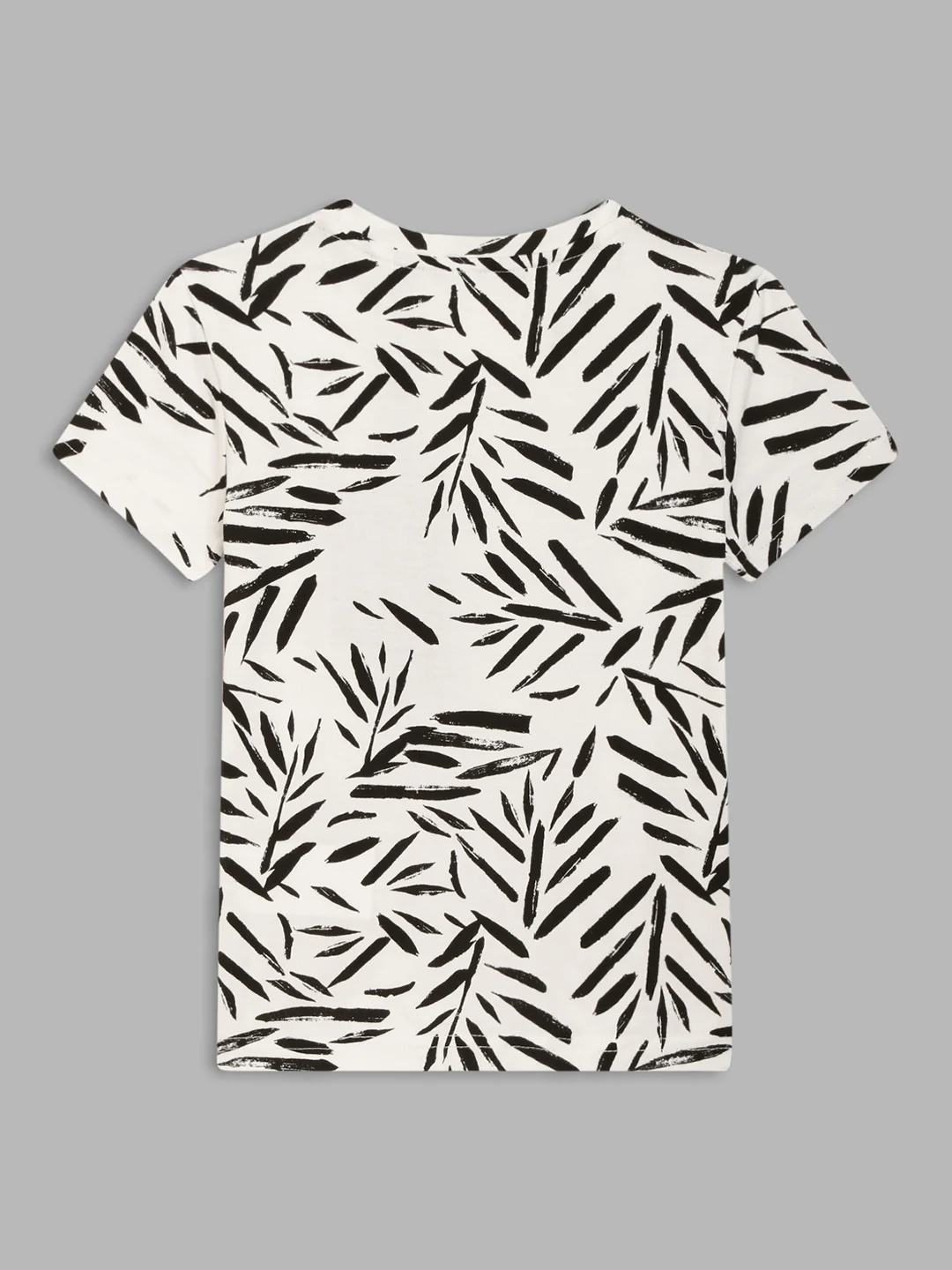 Antony Morato Kids White & Black Printed Regular Fit Tshirt - Image 2