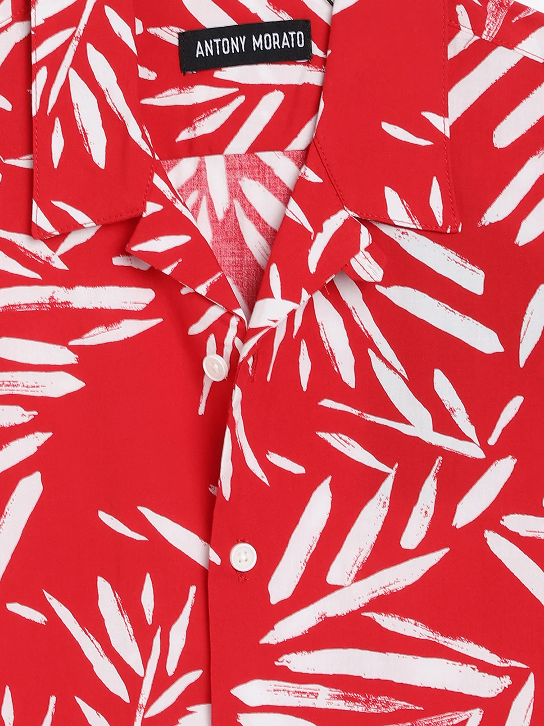 Antony Morato Kids Red Printed Regular Fit Shirt - Image 3