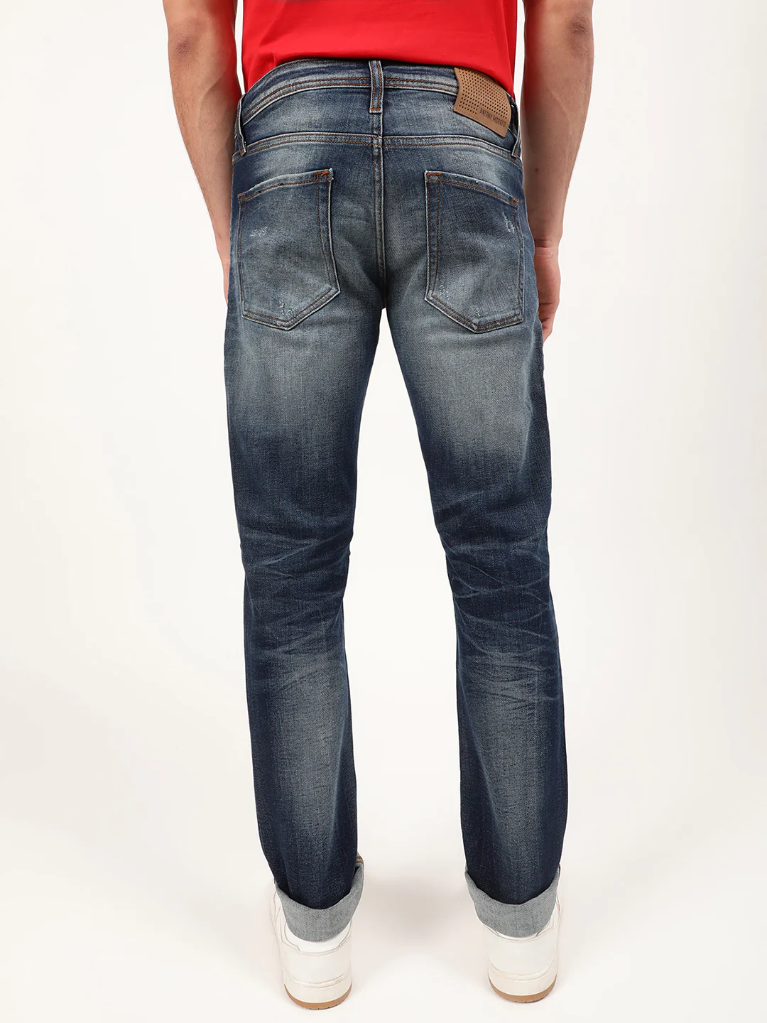 Antony Morato Men Blue Slim Fit Mildly Distressed Heavy Fade Jeans - Image 2