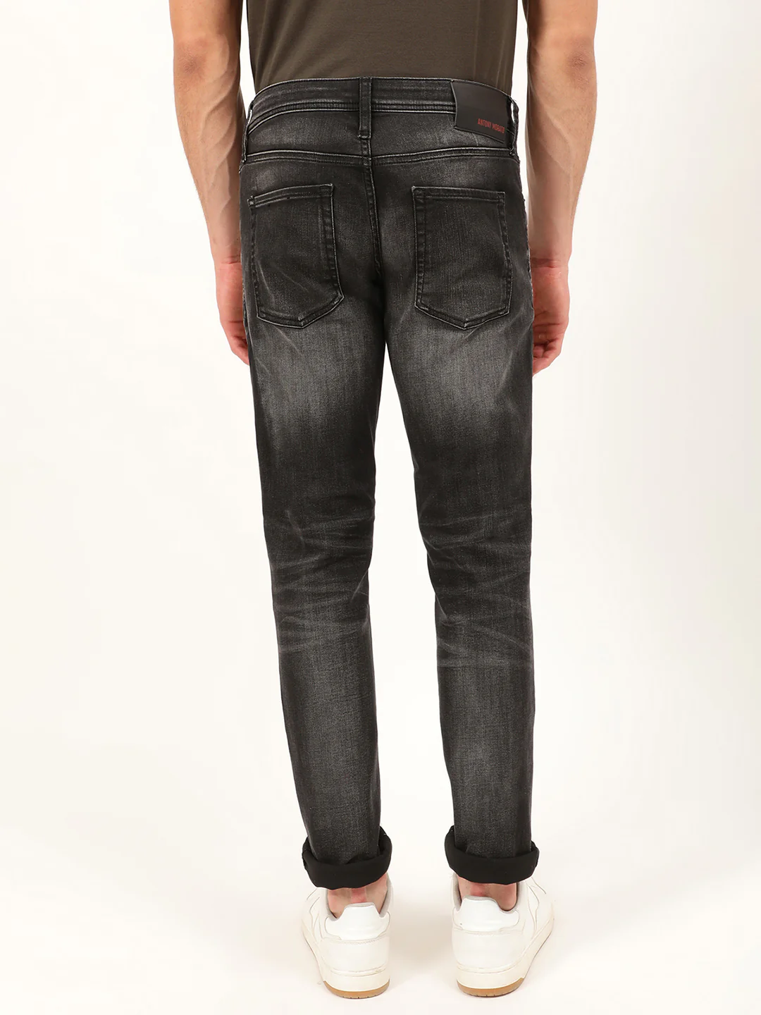 Antony Morato Men Black Slim Fit Heavy Fade Jeans - Image 2