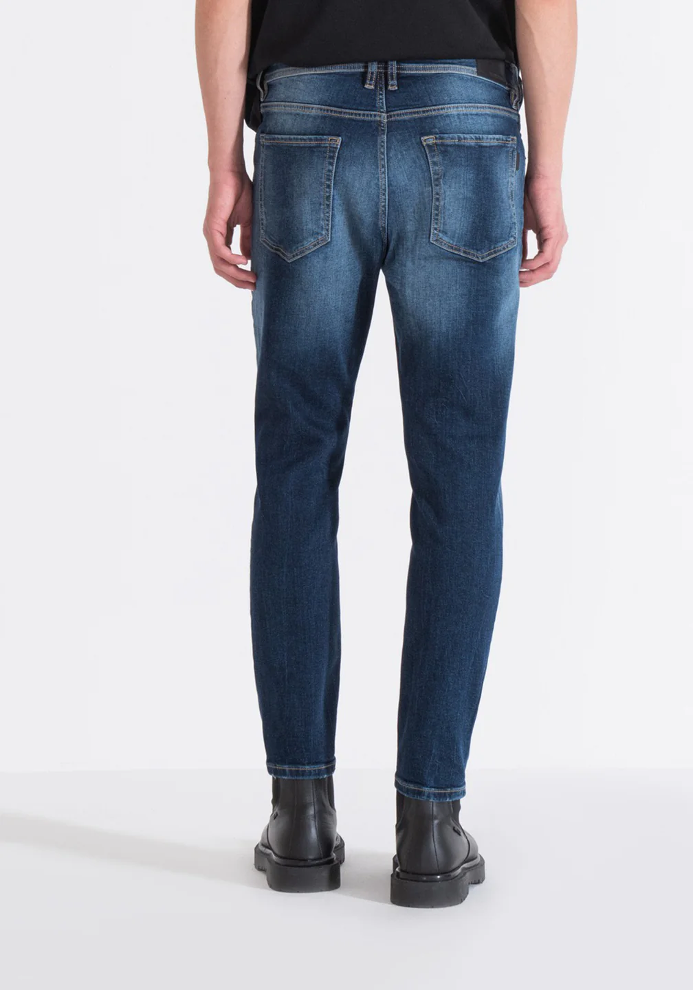 Antony Morato Men Blue Washed Skinny Fit Jeans - Image 2