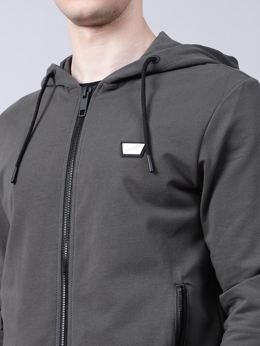 Antony Morato Men Solid Stand Collar Sweatshirt - Image 6