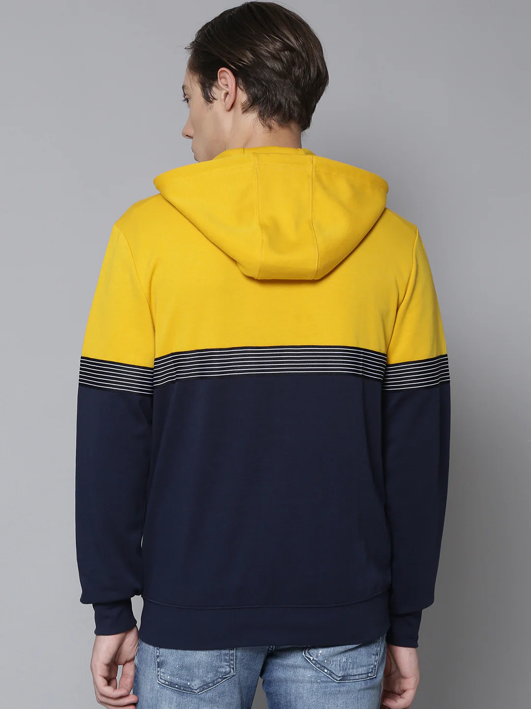 Antony Morato Men Yellow Solid Hooded Sweatshirt - Image 4