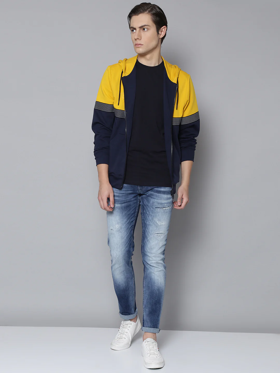 Antony Morato Men Yellow Solid Hooded Sweatshirt - Image 5