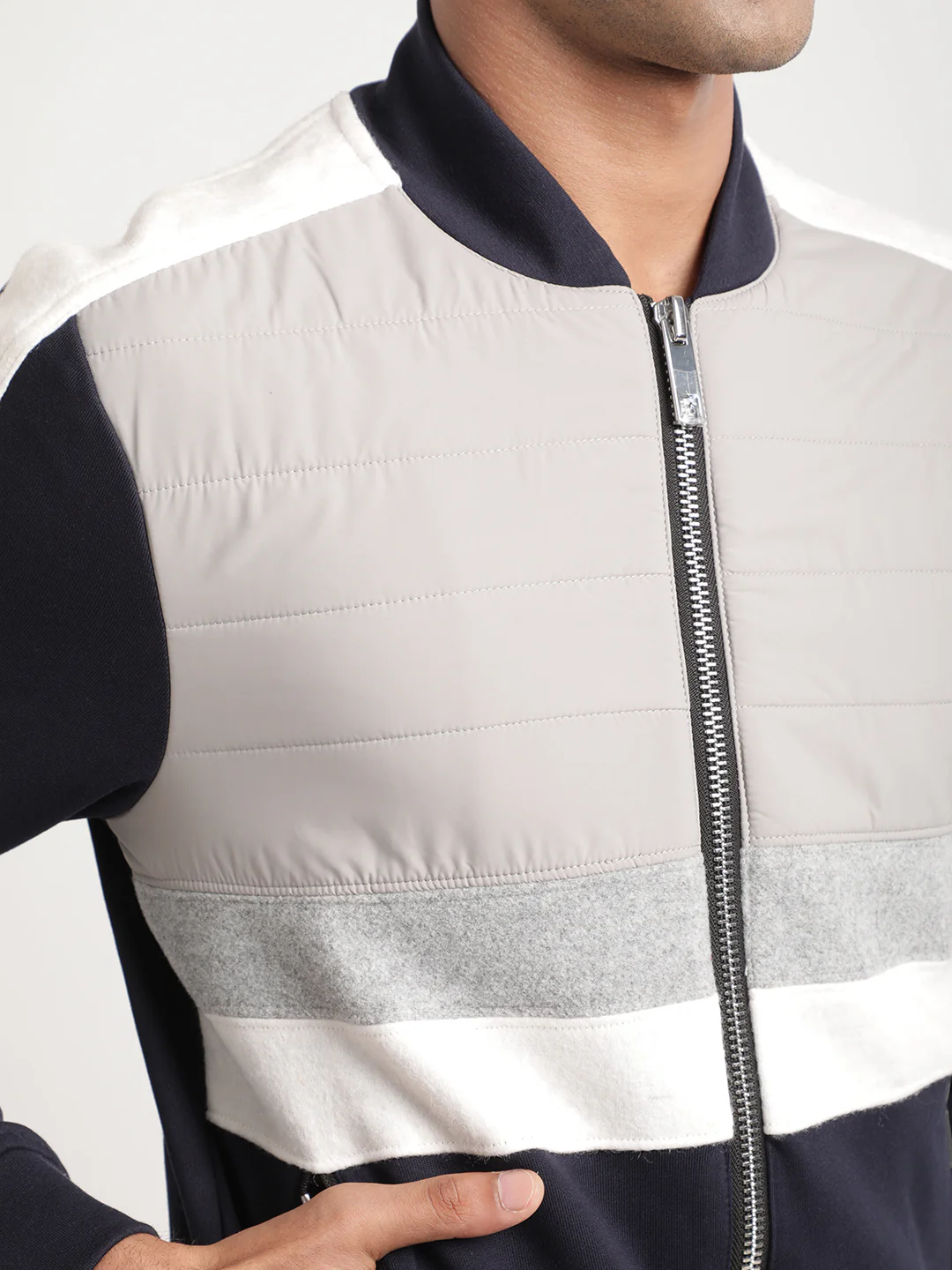Antony Morato Men Blue Solid Hooded Sweatshirt - Image 5