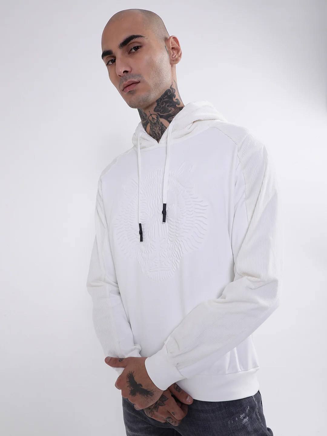 Antony Morato Men Cream-Coloured Hooded Sweatshirt - Image 3