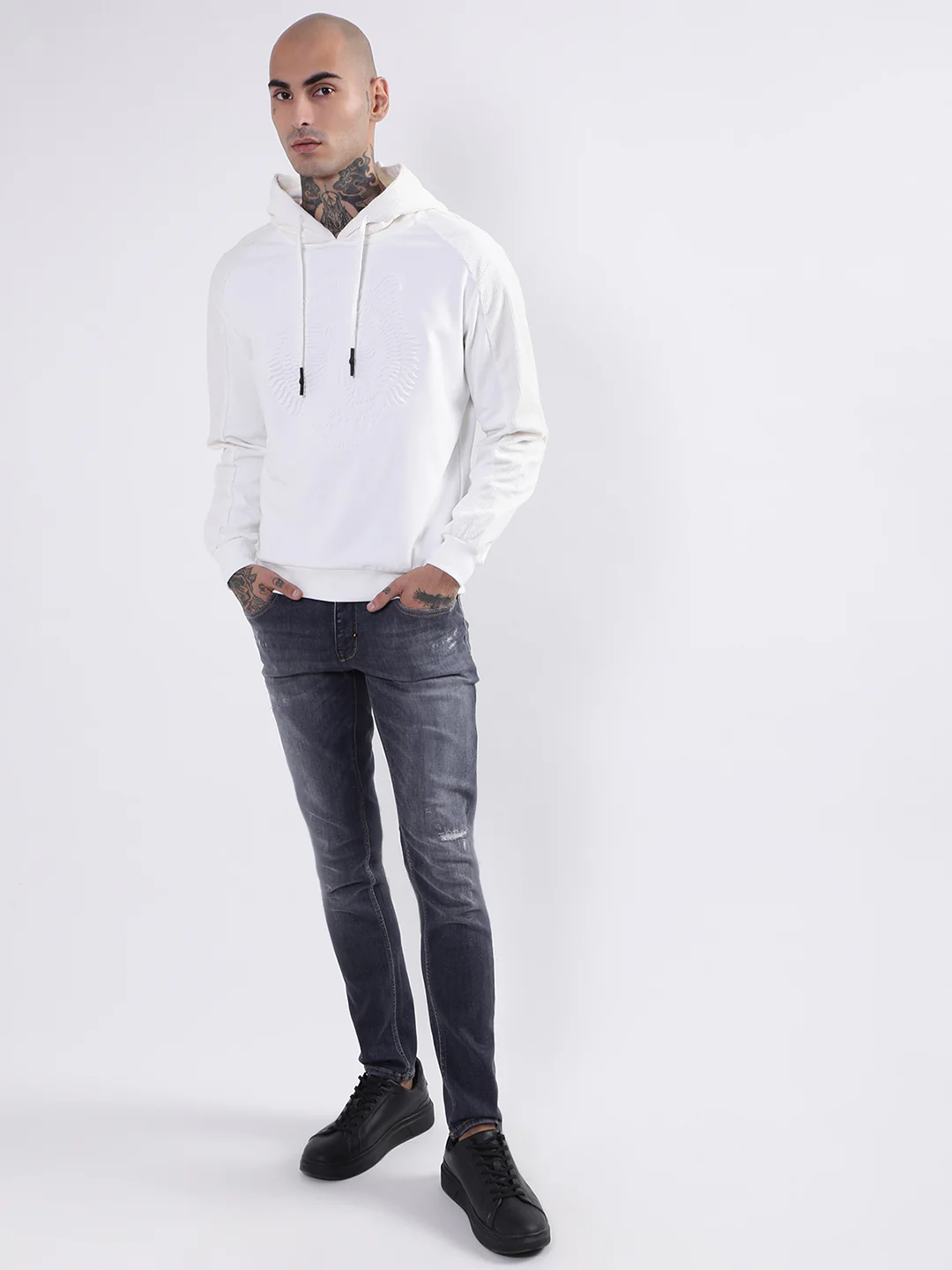 Antony Morato Men Cream-Coloured Hooded Sweatshirt - Image 5