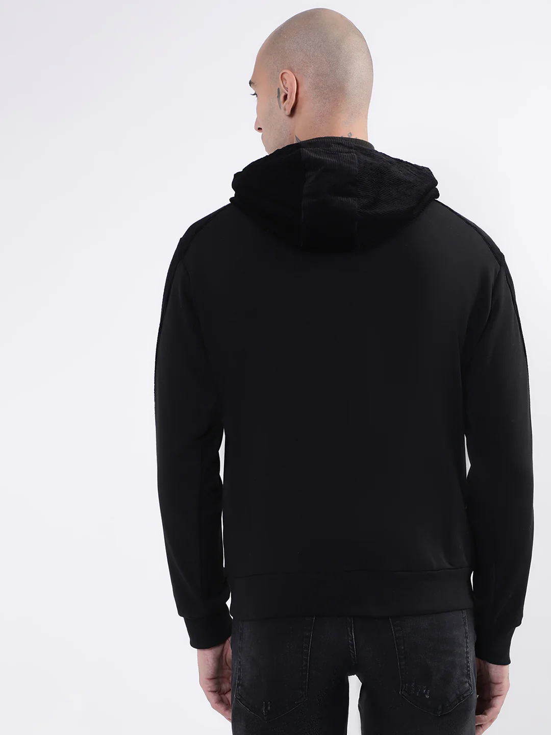 Antony Morato Men Black Printed Hooded Sweatshirt - Image 2