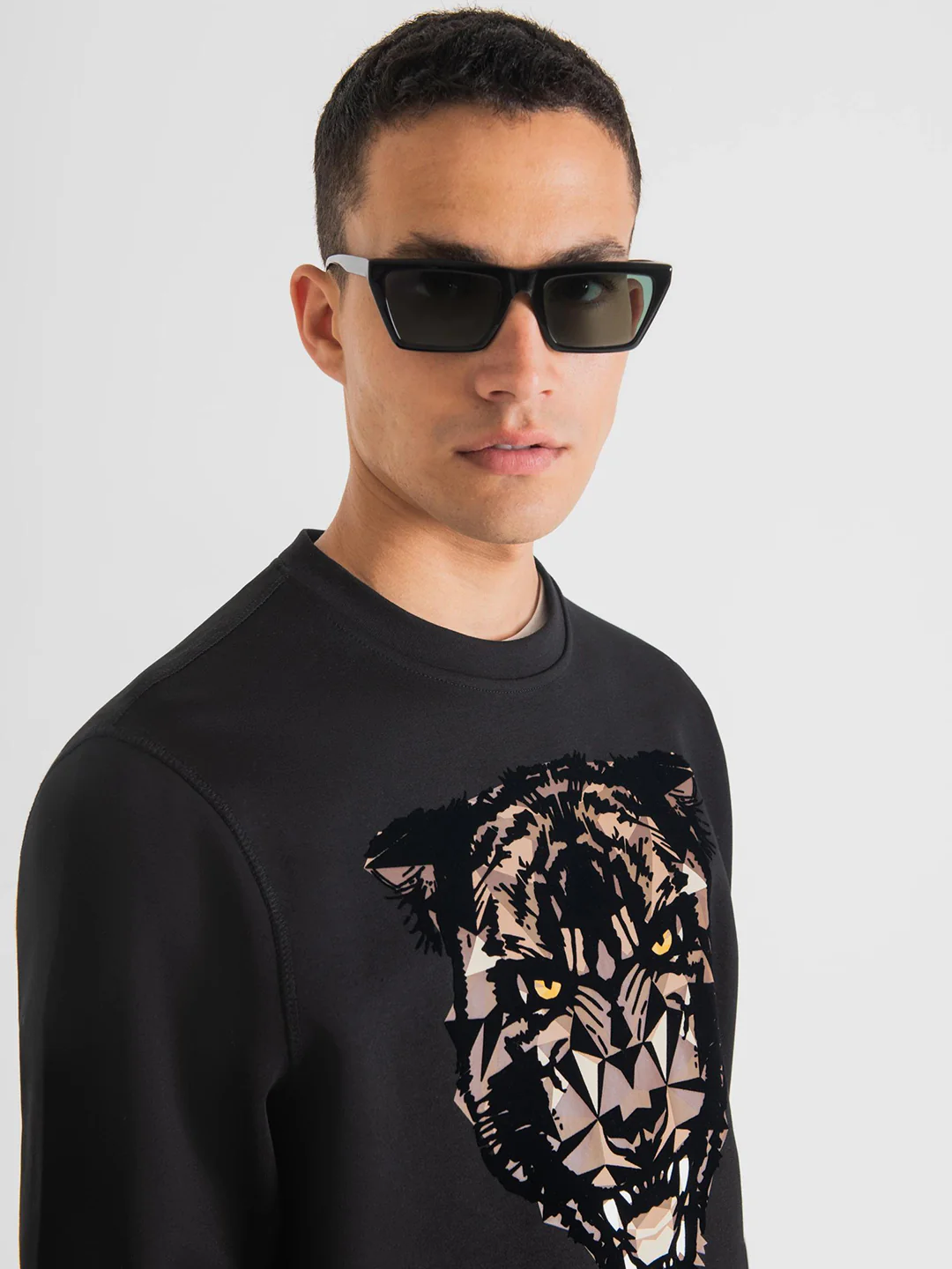 Antony Morato Men Black Printed Sweatshirt - Image 3